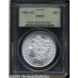1891-CC S$1 MS63 PCGS. VAM-3. A Top 100