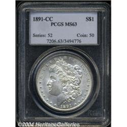 1891-CC S$1 MS63 PCGS. VAM-3. A Top 100