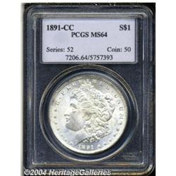 1891-CC S$1 MS64 PCGS. VAM-3. A Top 100
