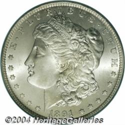 1891-CC S$1 MS66 PCGS. Ex: NFL Set. VAM-3. A