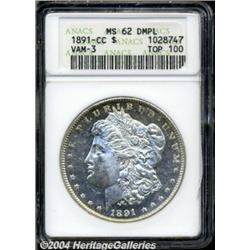 1891-CC S$1 MS62 Deep Mirror Prooflike ANACS.