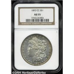 1892-CC S$1 AU55 NGC. Nearly all of the