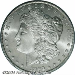 1892-CC S$1 MS66 PCGS. A pristine,