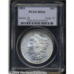1893 S$1 MS63 PCGS. Well struck and fully