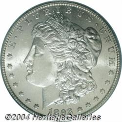 1893-CC S$1 MS64 PCGS. A sharply detailed,