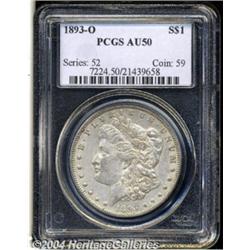 1893-O S$1 AU50 PCGS. Boldly struck with