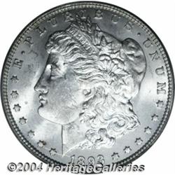 1893-O S$1 MS62 PCGS. Satiny and fully