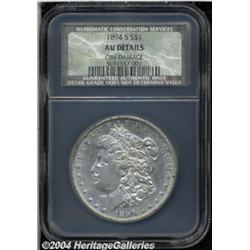 1894-S S$1 AU50 Details, Obverse Damage, NCS.