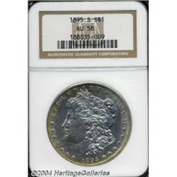 1895-S S$1 AU58 NGC. Generally considered a