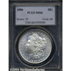 1896 S$1 MS66 PCGS. Fully struck with