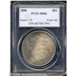 1896 S$1 MS66 PCGS. Rich gray-brown and deep