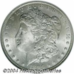 1896-O S$1 MS63 NGC. VAM-7. The base of the 6