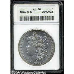 1896-S S$1 AU50 ANACS. Still lustrous and, in