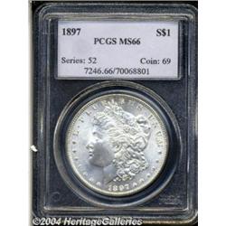 1897 S$1 MS66 PCGS. Fully and completely