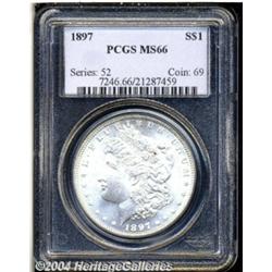 1897 S$1 MS66 PCGS. A vibrant, remarkably