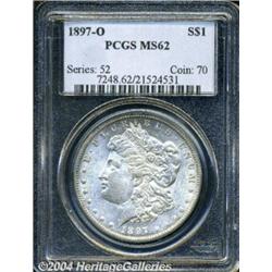 1897-O S$1 MS62 PCGS. The bright, satiny