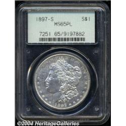 1897-S S$1 MS65 Prooflike PCGS. Well struck