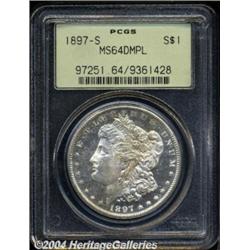 1897-S S$1 MS64 Deep Mirror Prooflike PCGS.