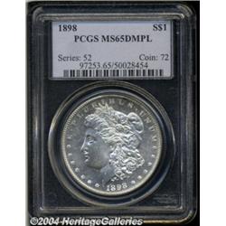 1898 S$1 MS65 Deep Mirror Prooflike PCGS.