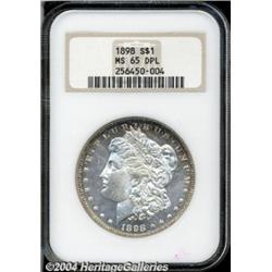 1898 S$1 MS65 Deep Mirror Prooflike NGC. The