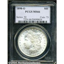 1898-O S$1 MS66 PCGS. Frosty luster and white