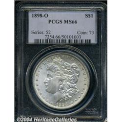 1898-O S$1 MS66 PCGS. Untoned, satin-like