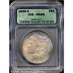 1898-O S$1 MS66 ICG. Well struck with