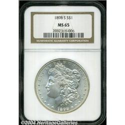 1898-S S$1 MS65 NGC. Pleasing, untoned, satiny