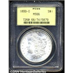 1899-O S$1 MS66 PCGS. Exquisite surfaces and