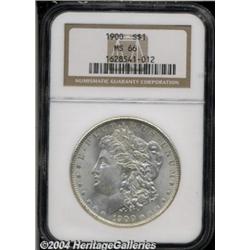 1900 S$1 MS66 NGC. A boldly struck premium