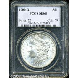 1900-O S$1 MS66 PCGS. Nearly untoned, with
