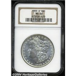 1900-O S$1 MS66 NGC. Fully and intricately
