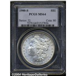 1900-S S$1 MS64 PCGS. Strongly struck with a