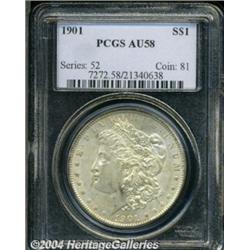 1901 S$1 AU58 PCGS. The untoned surfaces are