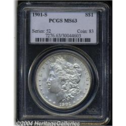 1901-S S$1 MS63 PCGS. Boldly struck, save for