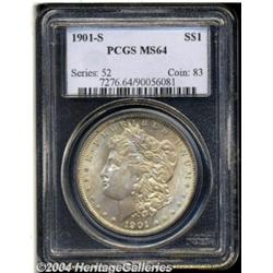 1901-S S$1 MS64 PCGS. Beautifully toned in