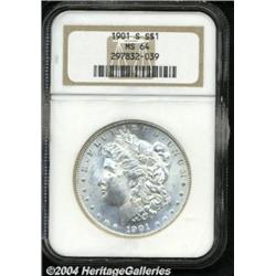 1901-S S$1 MS64 NGC. An appealing '01-S Dollar