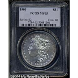 1903 S$1 MS65 PCGS. The chrome-like surfaces