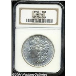 1903 S$1 MS66 NGC. Well struck and fully