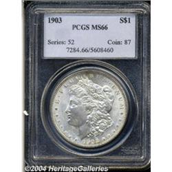 1903 S$1 MS66 PCGS. The bright, satiny mint