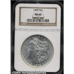1903 S$1 MS66 NGC. A highly attractive,