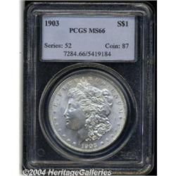 1903 S$1 MS66 PCGS. This brilliant, untoned