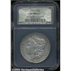 1904-S S$1 XF40 Details, Improperly Cleaned,