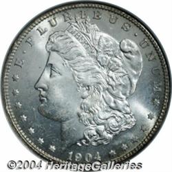 1904-S S$1 MS65 NGC. The century old 1904-S is