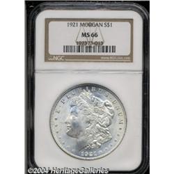 1921 S$1 MS66 NGC. A brilliant and razor-sharp