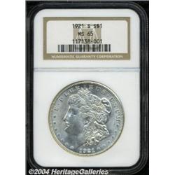 1921-S S$1 MS65 NGC. Excellent strike detail
