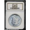 Image 1 : 1921-S S$1 MS65 NGC. Shimmering-white with