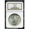 Image 1 : 1922 S$1 MS66 NGC. The startlingly bright,