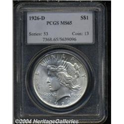 1926-D S$1 MS65 PCGS. This piece is