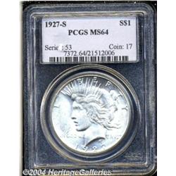 1927-S S$1 MS64 PCGS. Boldly struck and
